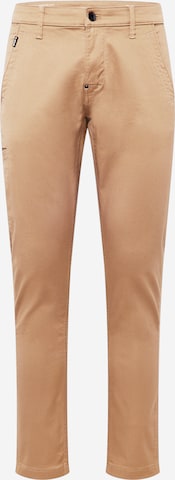 G-Star RAW Skinny Chino Pants in Beige: front