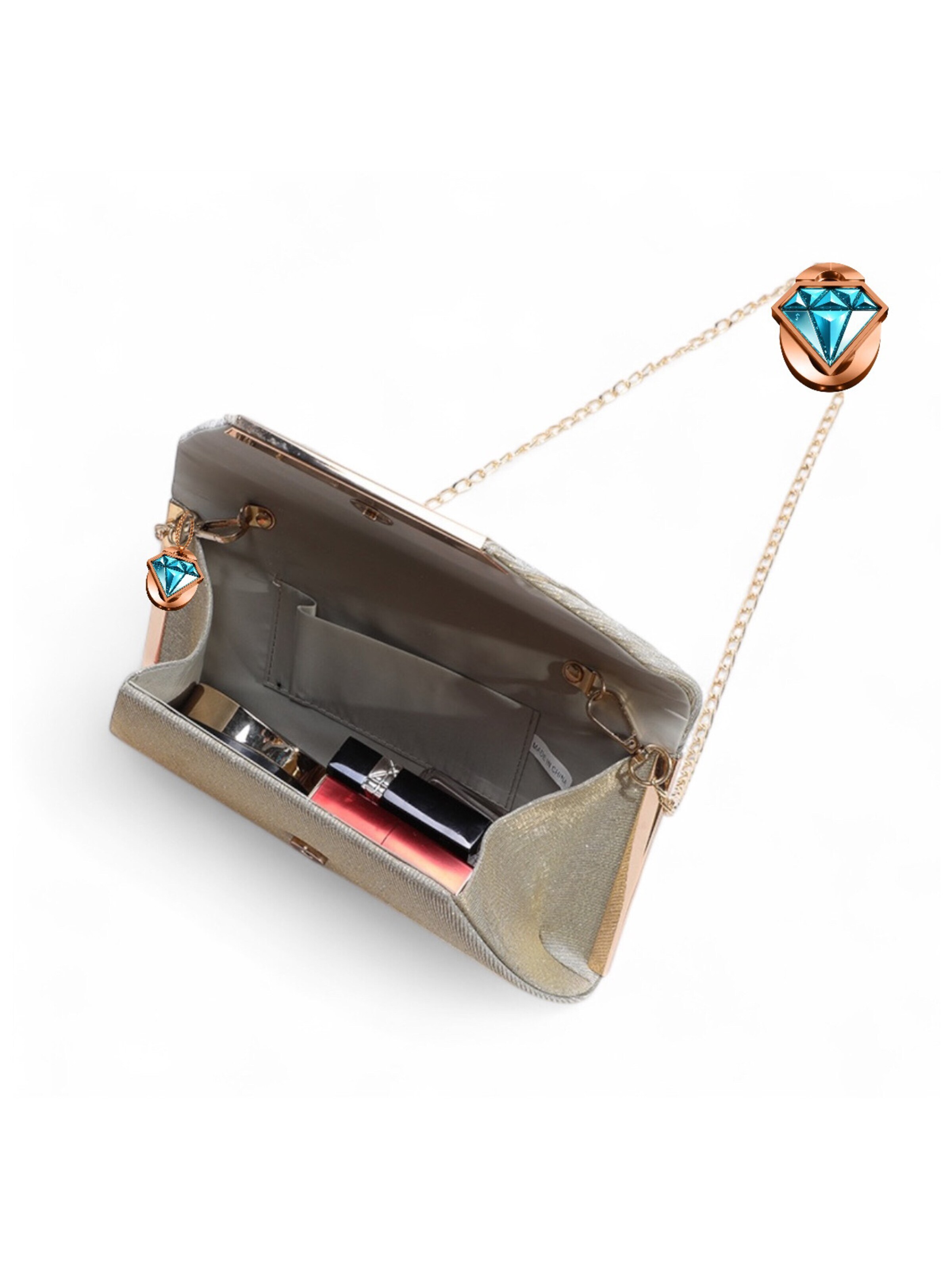 Elegon Clutch 'Model Jordan' in Gold