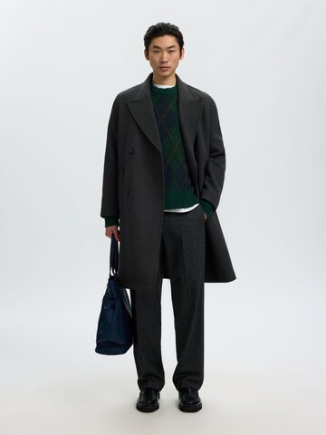 SELECTED Between-Seasons Coat in Grey