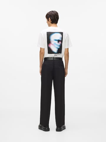 KARL LAGERFELD JEANS regular Lærredsbukser i sort