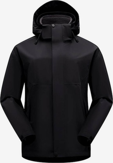 KoJooin Between-Season Jacket 'Damen Ramble 3-in-1 Jacke Recycelte Wasserdichte Hülle mit Kapuze und Abnehmbarem Thermofutter' in S in Black, Item view