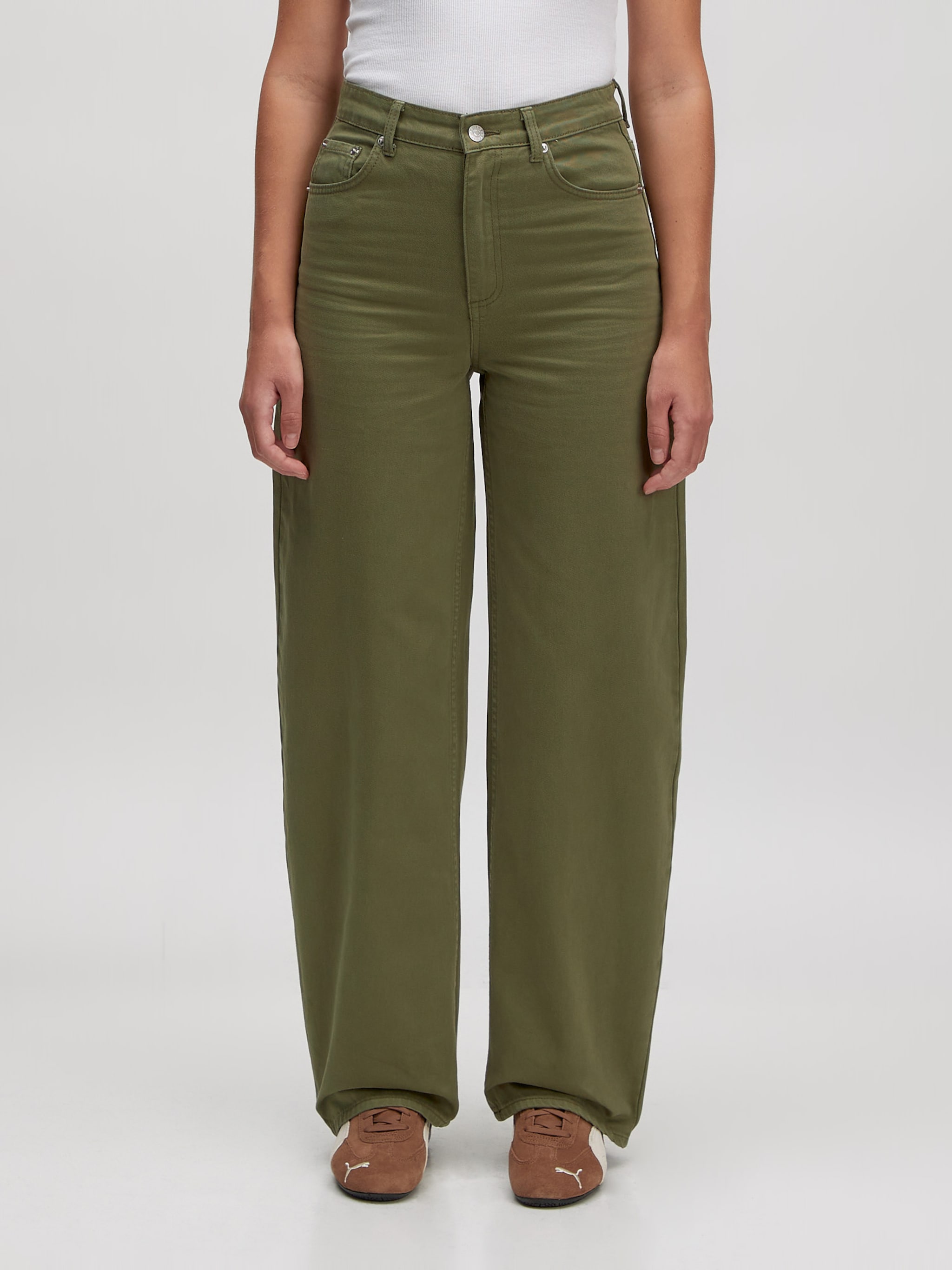 EDITED Producten Jeans 'Theodora' Groen