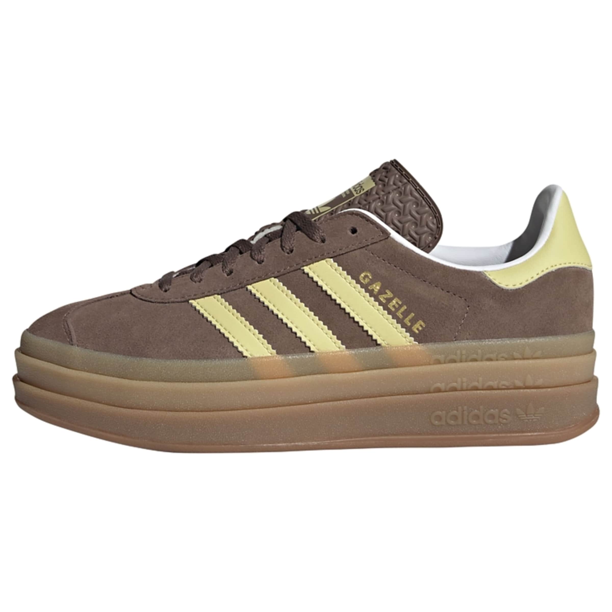 Sneaker bassa 'Gazelle Bold' di ADIDAS ORIGINALS in marrone: frontale