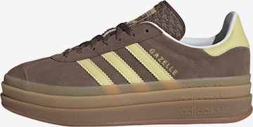 Sneaker bassa 'Gazelle Bold' di ADIDAS ORIGINALS in marrone: frontale