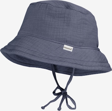 MAXIMO Hat 'GOTS BABY-Hütchen, Bindeband Musselinstoff, Futter' in Blue: front