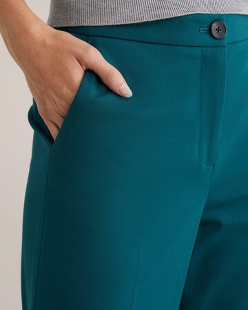 WE Fashion - Pierna ancha Pantalón de pinzas en verde