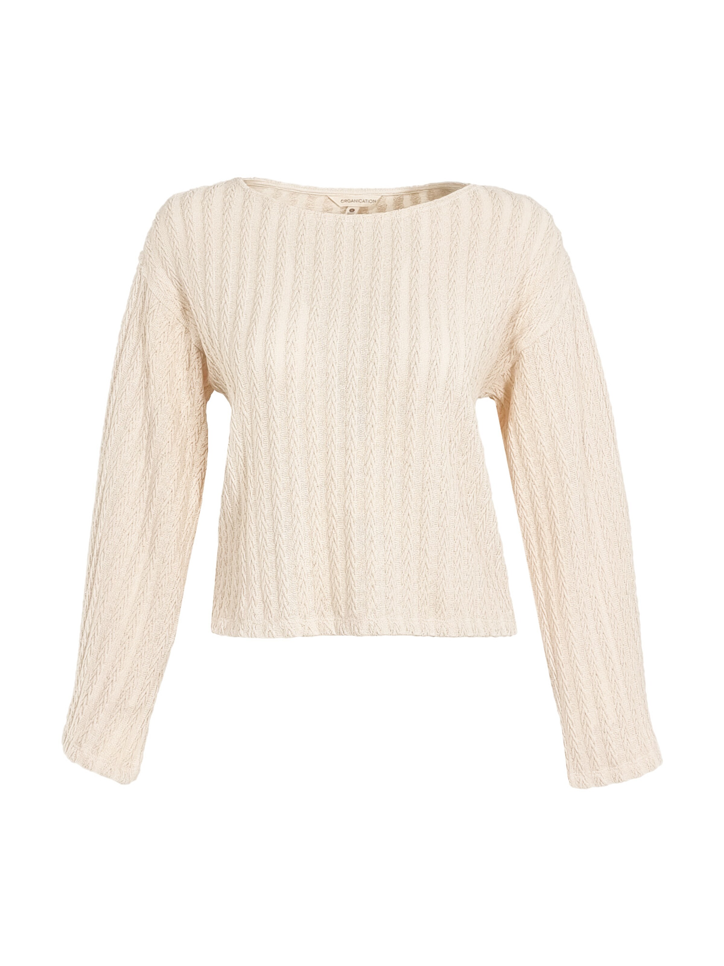 Organication Bluse in Weiß: Vorderseite