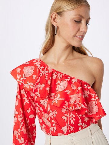 In The Style - Body de blusa 'JAC JOSSA' en rojo