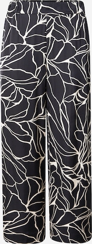 s.Oliver BLACK LABEL Wide Leg Housut värissä musta: etupuoli