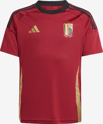 T-Shirt fonctionnel 'Belgium 24 Home Fan' ADIDAS PERFORMANCE en rouge : devant