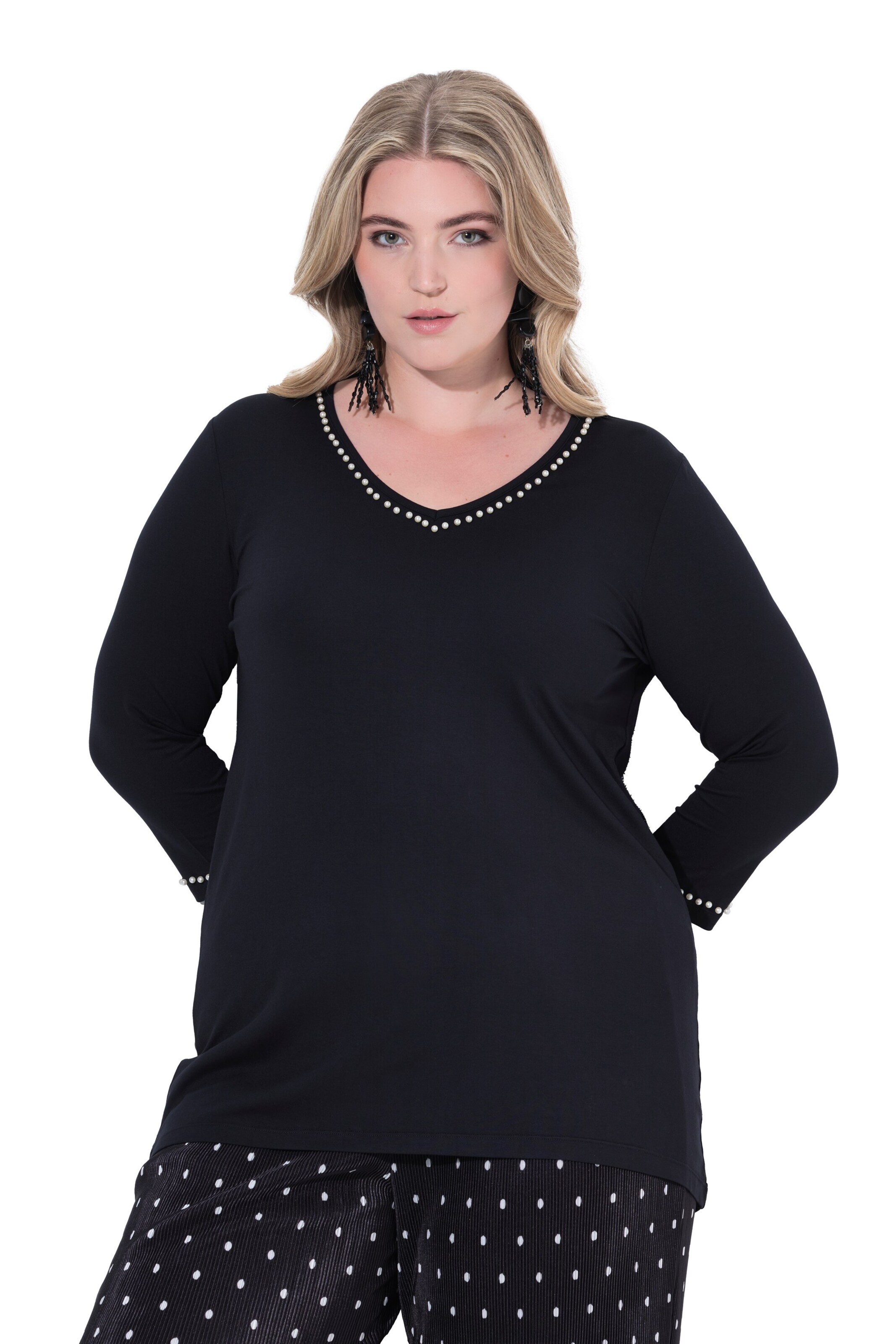 MIAMODA Shirt in Black: front