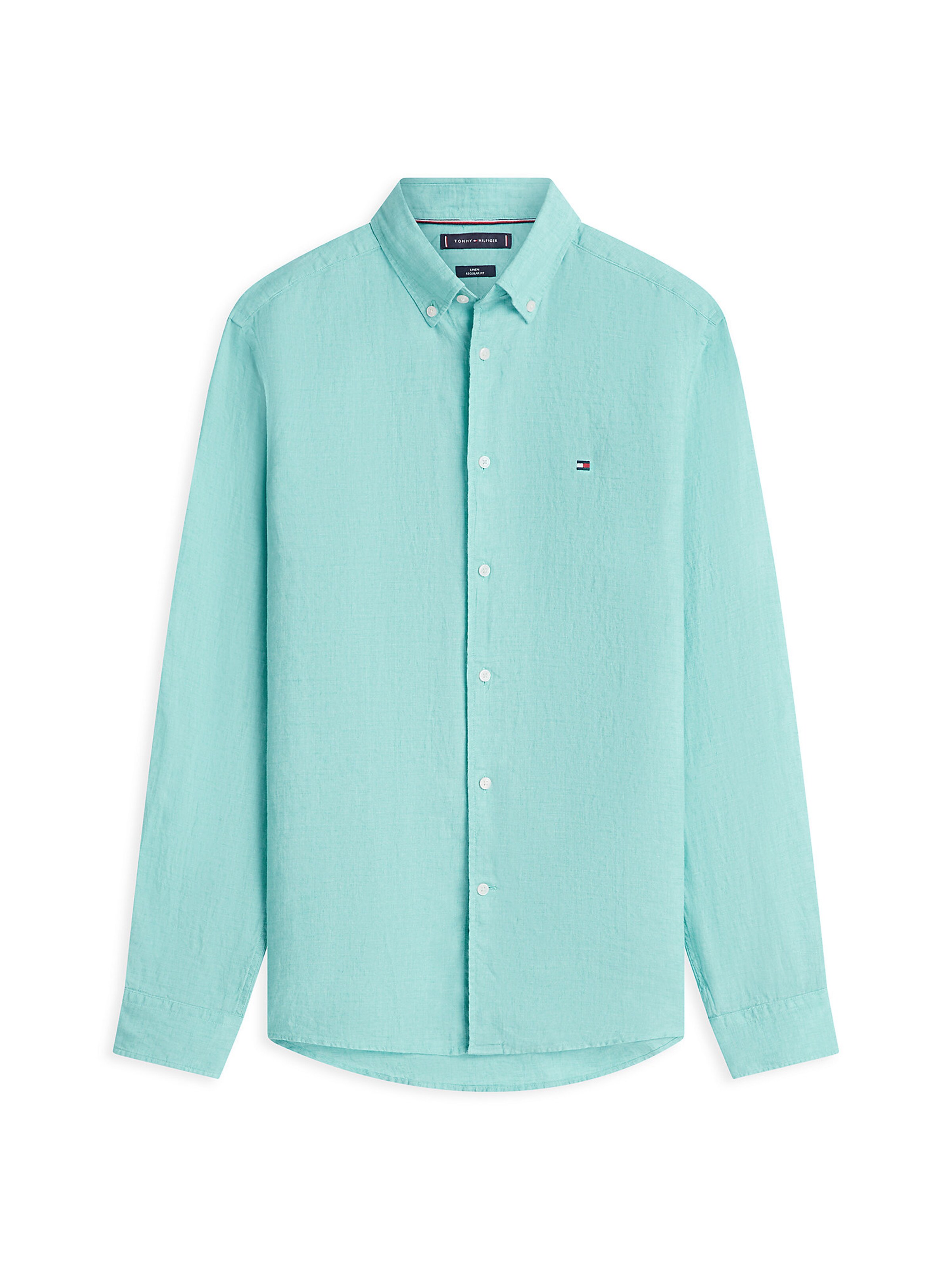 TOMMY HILFIGER Button Up Shirt in Blue: front