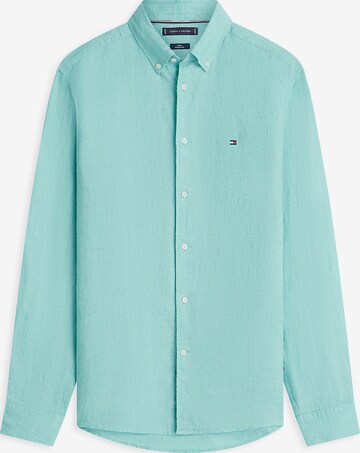 TOMMY HILFIGER Button Up Shirt in Blue: front