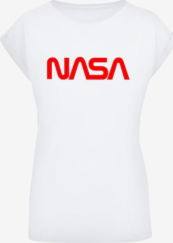 T-shirt 'NASA' F4NT4STIC en blanc : devant