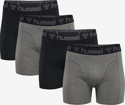 Hummel Boxershorts 'Marston' i grå / gråmelerad / svart, Produktvy
