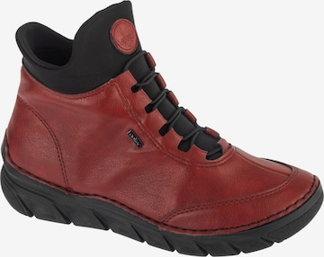 Rieker Veterlaarzen 'Rieker Booties 55069' in Rood: voorkant