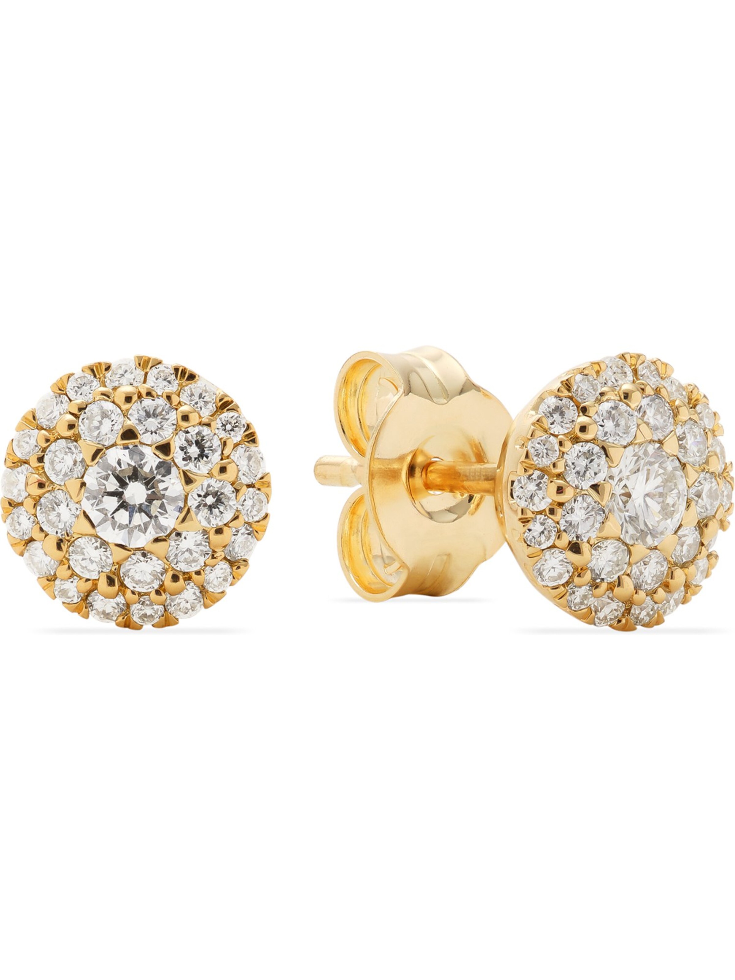 CHRIST Earrings in Gold: front