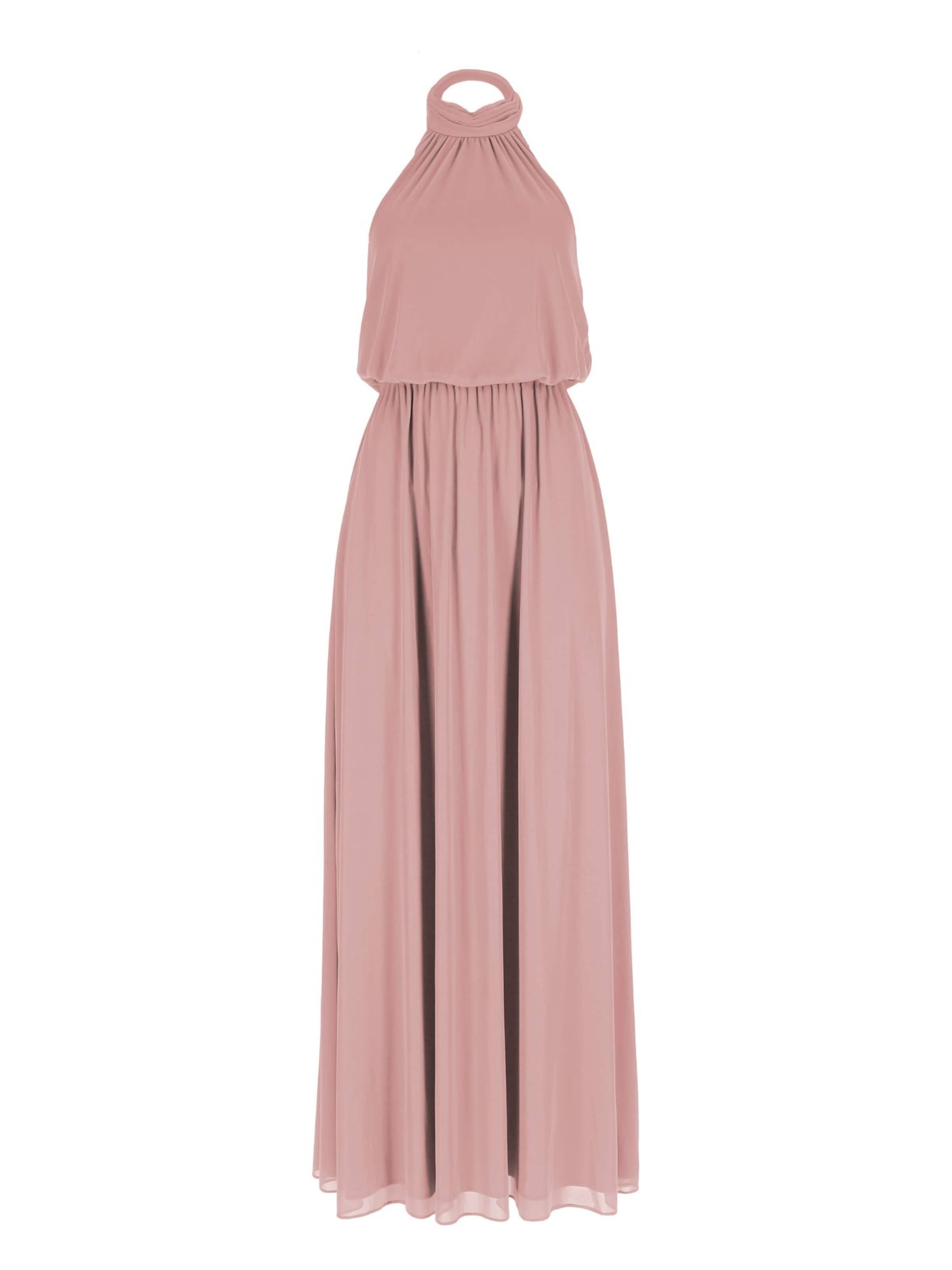 ANNIS WIESBADEN EST. 2021 Abendkleid 'Abendkleid A-Linie Abendkleid "Aurora" in Altrosa mit Neckholder-Ausschnitt'‌ in 36 in altrosa, Produktansicht