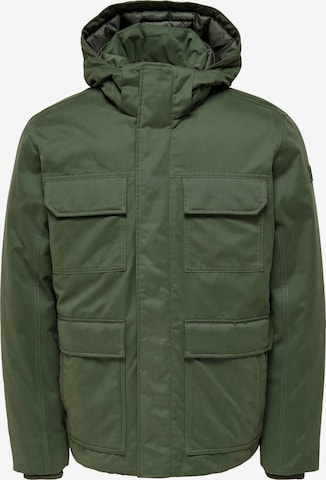 Only & Sons Winter Jacket 'CEDRIC' in Green: front