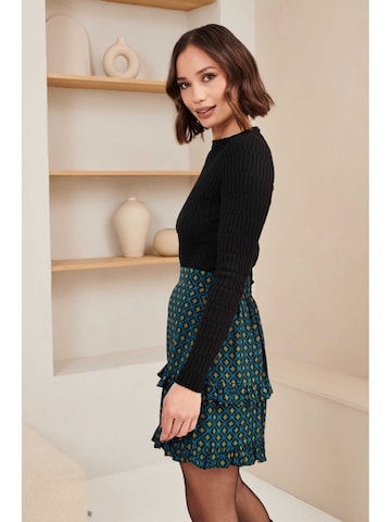 LOFTY MANNER Rok 'OJ33.1 - Skirt Silvana' in Blauw