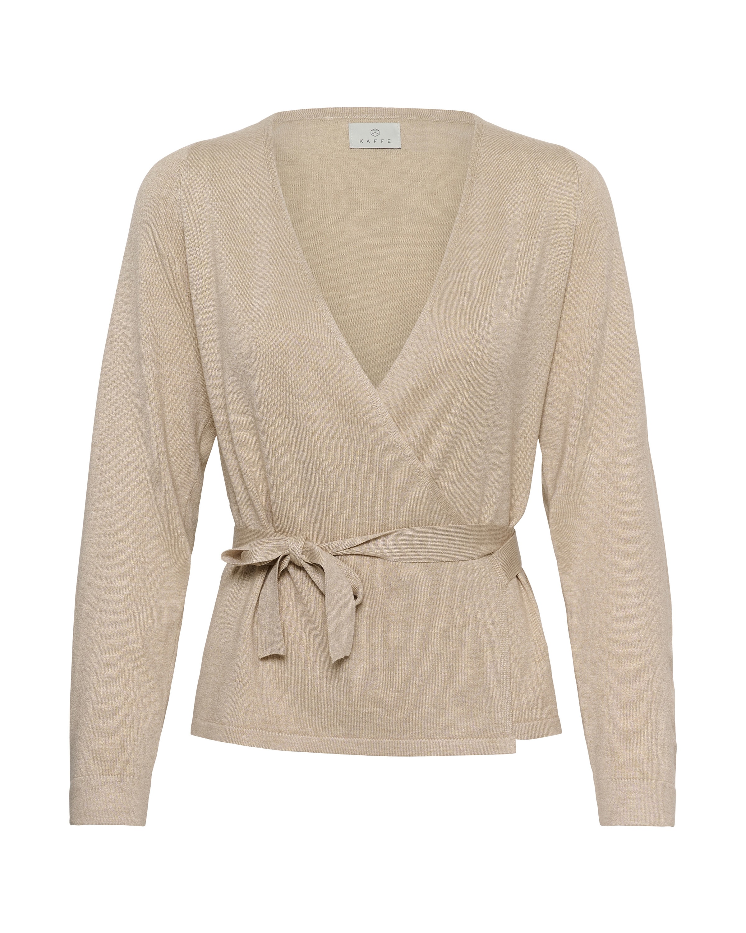 Kaffe Strickjacke 'KALizza' in Beige: Vorderseite