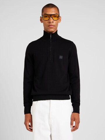 Pullover 'Kanobix_S' di BOSS in nero: frontale