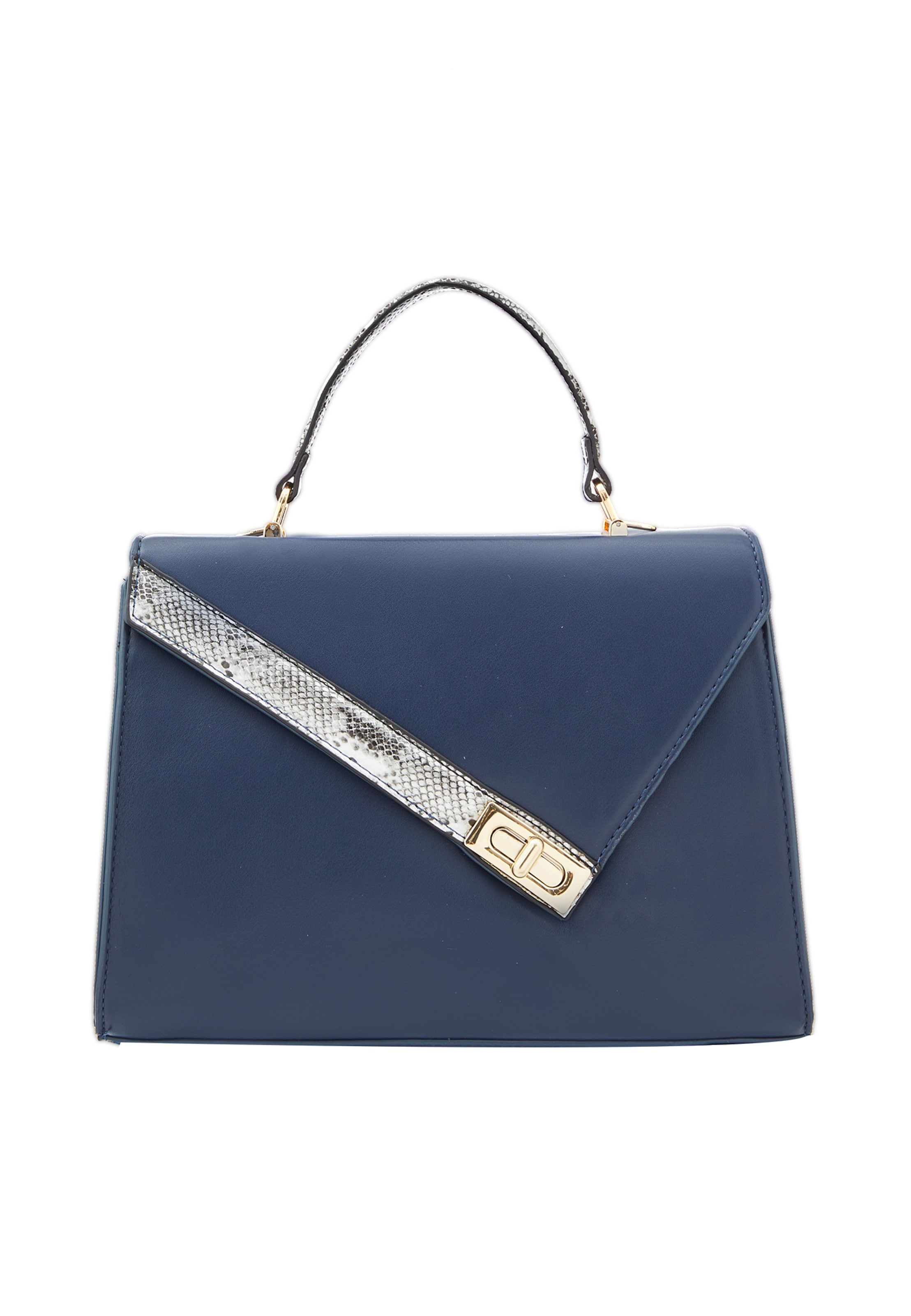 Borsa a mano di Usha in blu: frontale