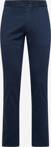 BOSS Chino Pants in Blue: front