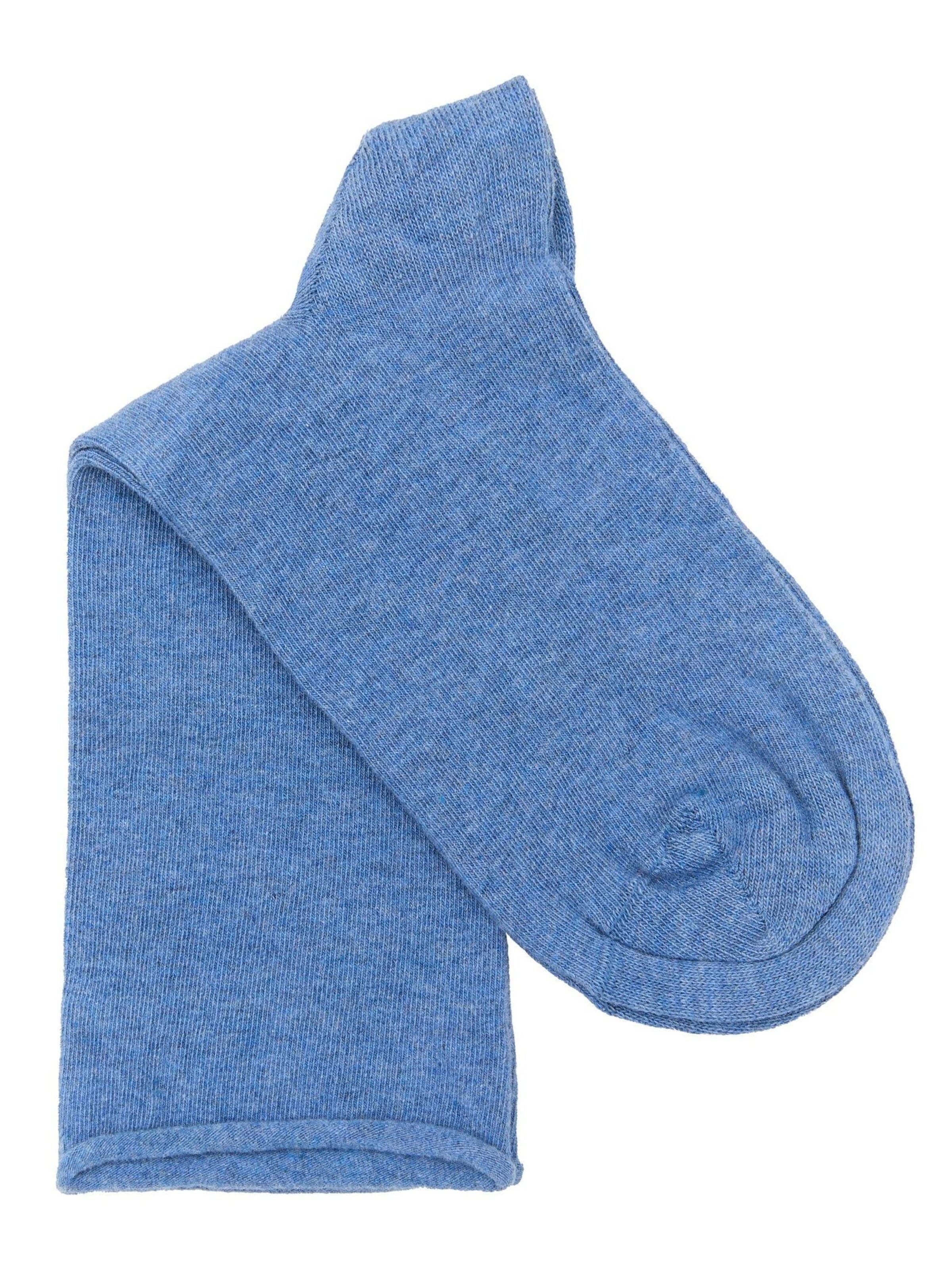Albero Natur Socks 'Bio-Baumwoll-Socken mit Rollrand Unisex – 6er Pack' in Blue