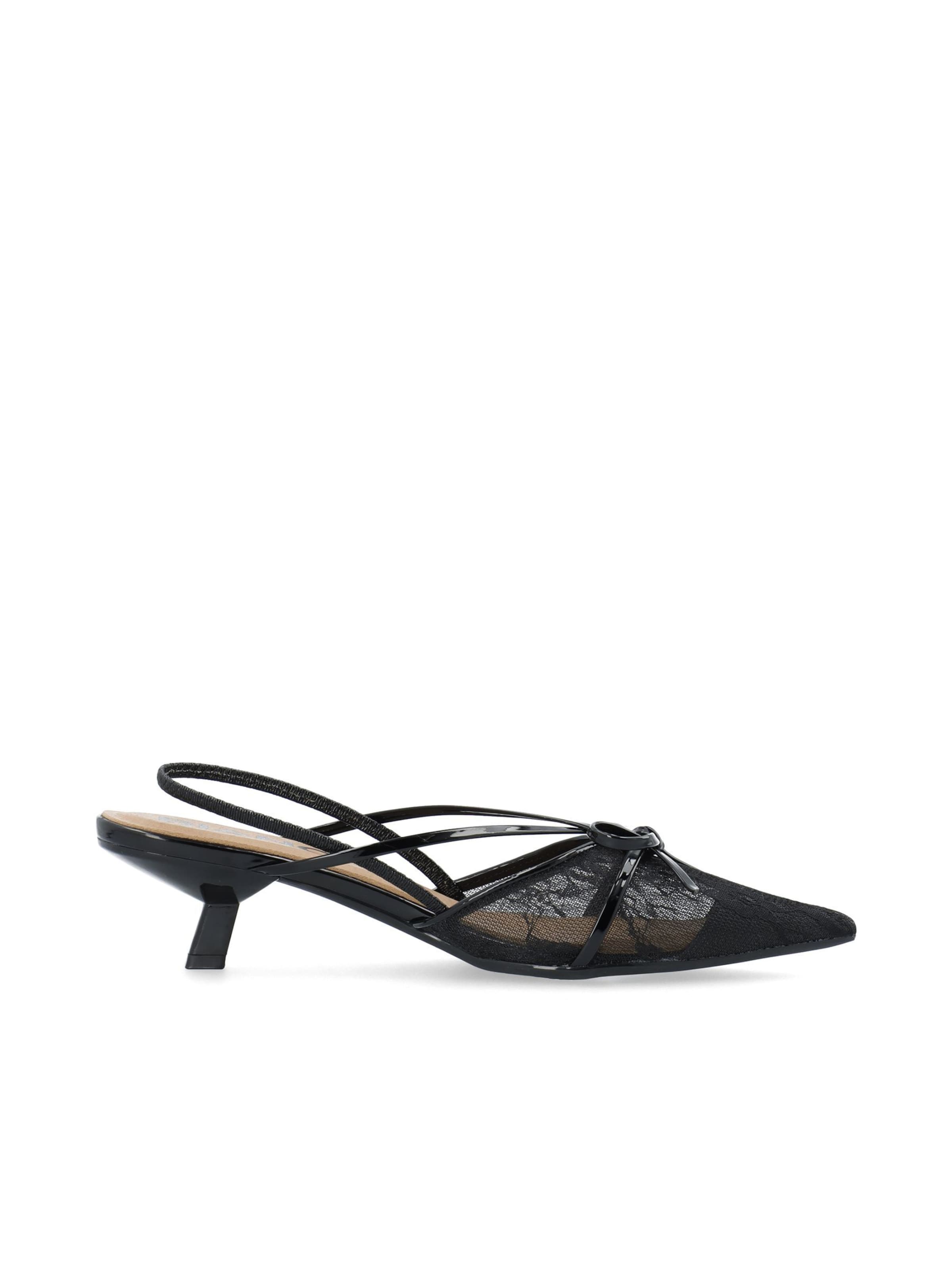 Bianco Slingpumps 'Kristin' in Zwart: voorkant