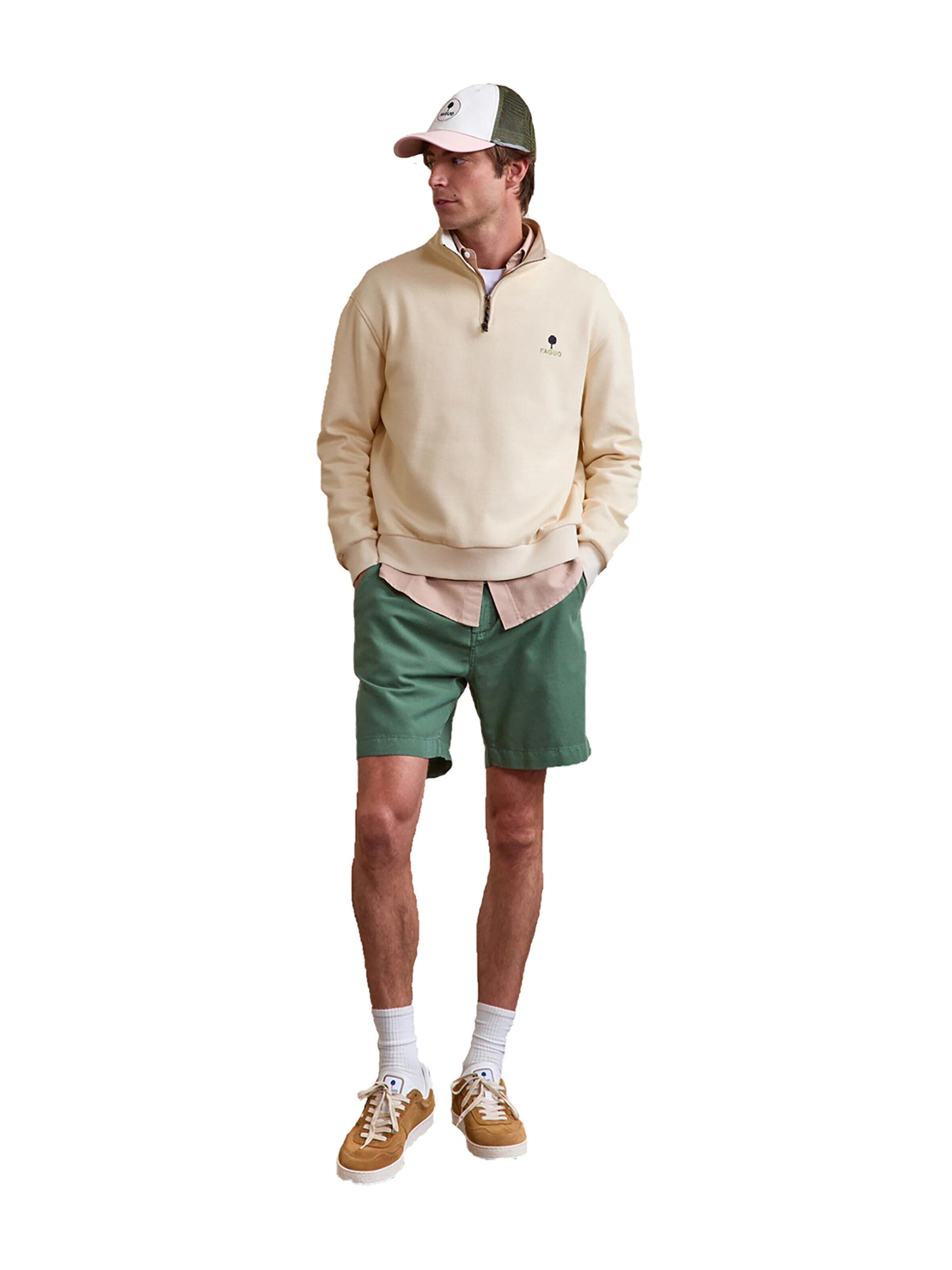 FAGUO Sweatshirt 'Amboise' in Beige