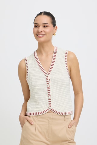 b.young Bodywarmer in Wit: voorkant