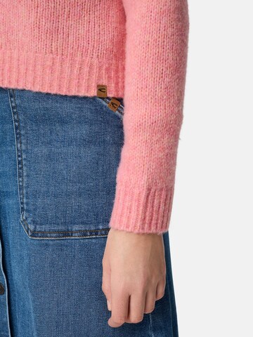CAMEL ACTIVE Strickjacke mit Raglanärmeln und Knopfverschluss in Pink