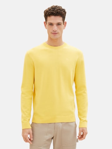 TOM TAILOR Sweater in Yellow: front