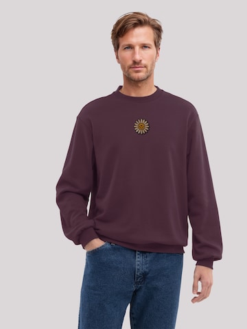 F4NT4STIC Sweatshirt 'Happy Flower' in Lila: voorkant