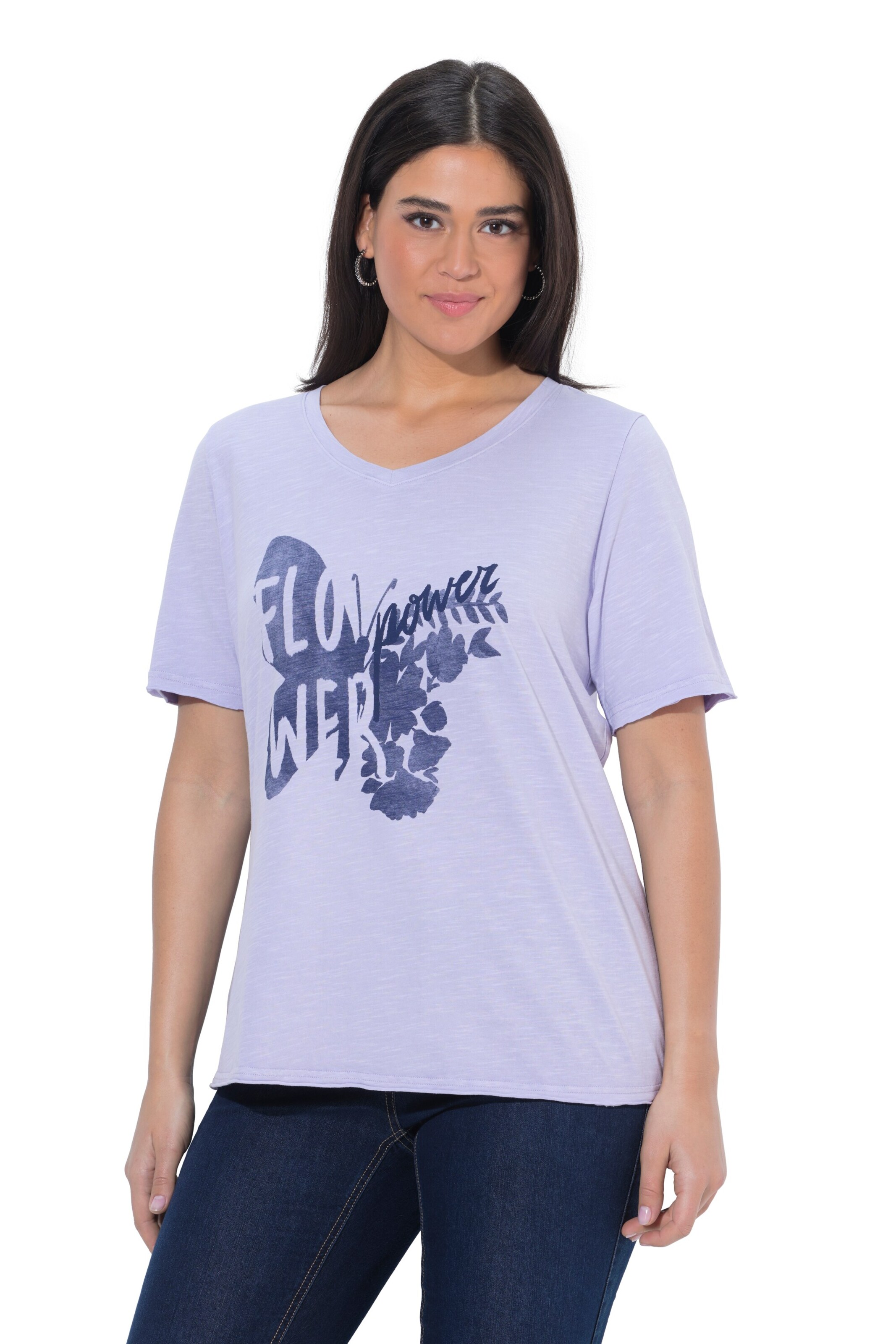 Ulla Popken Shirt in Lila: Vorderseite