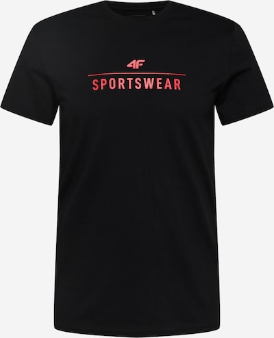 4F Sportshirt in feuerrot / schwarz, Produktansicht