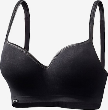 H.I.S Push-up BH in Schwarz: predná strana