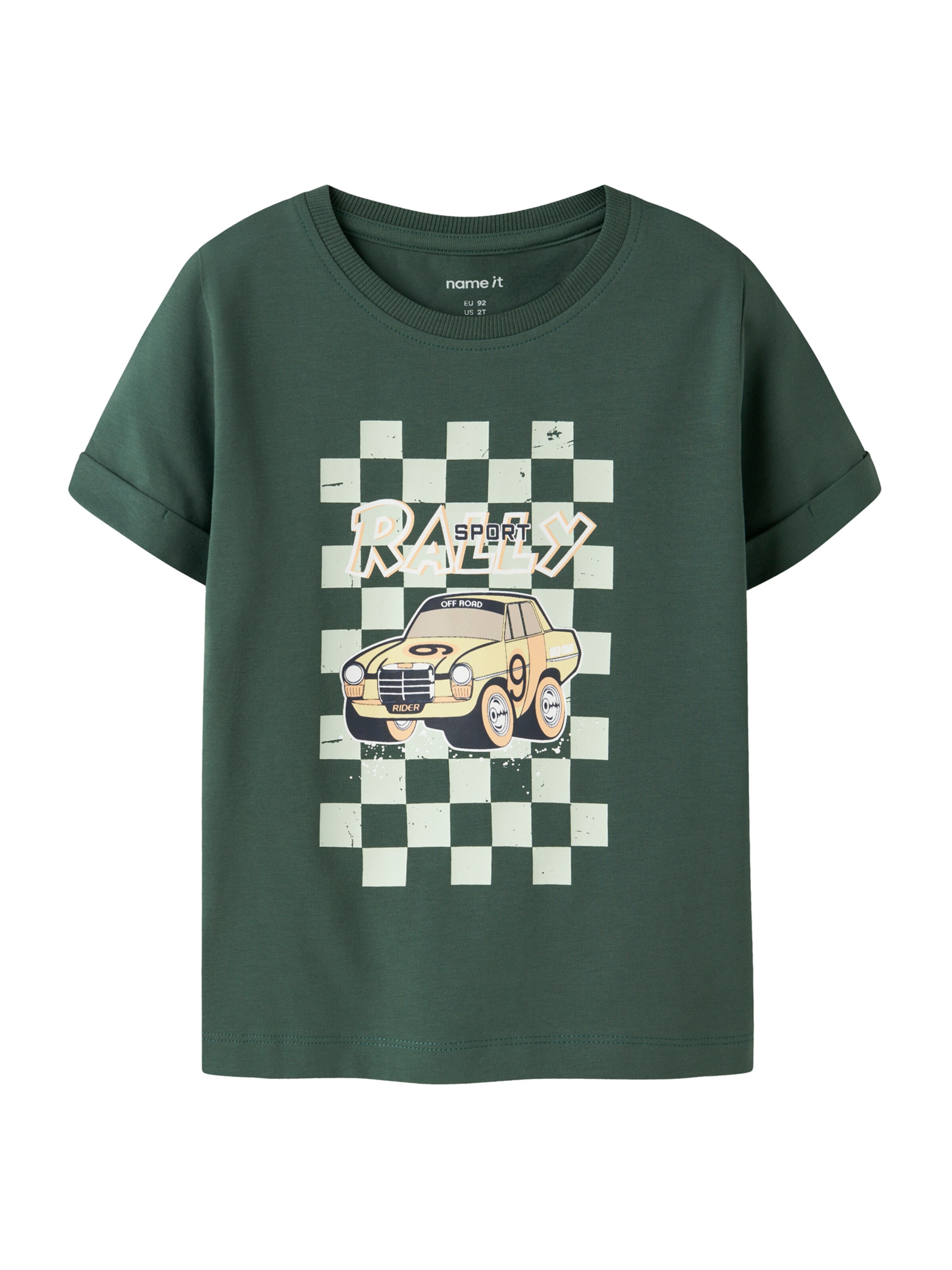 Tricou 'NMMVUX' de la NAME IT pe verde: față