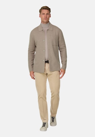 Boggi Milano Knit cardigan 'Milano' in Brown: front