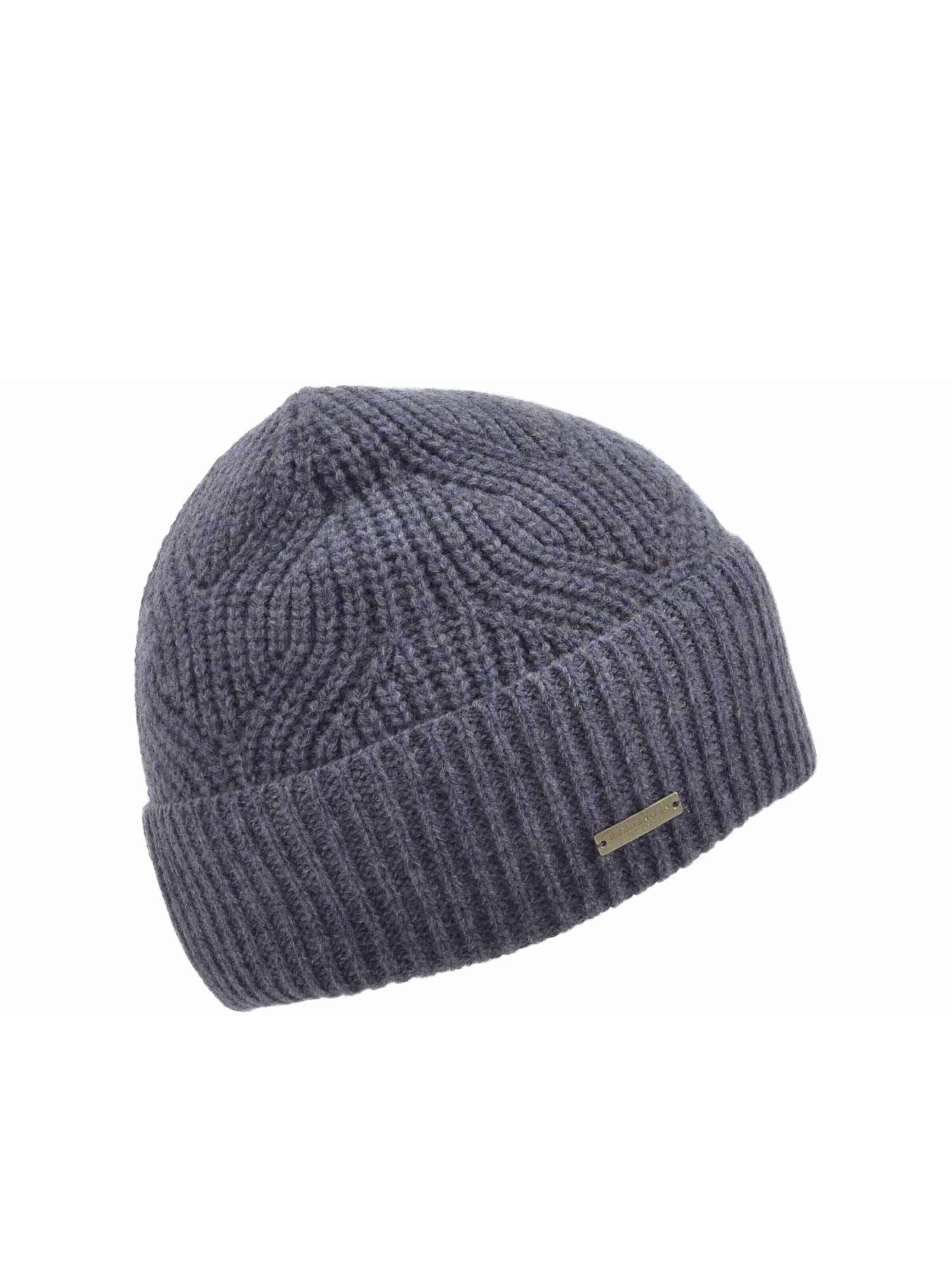 Seeberger Beanie 'Mütze' in Grey: front