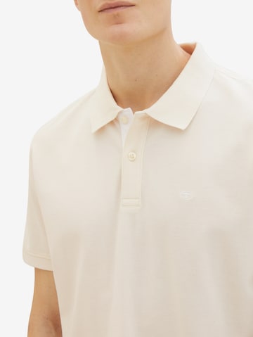 TOM TAILOR Poloshirt in Beige