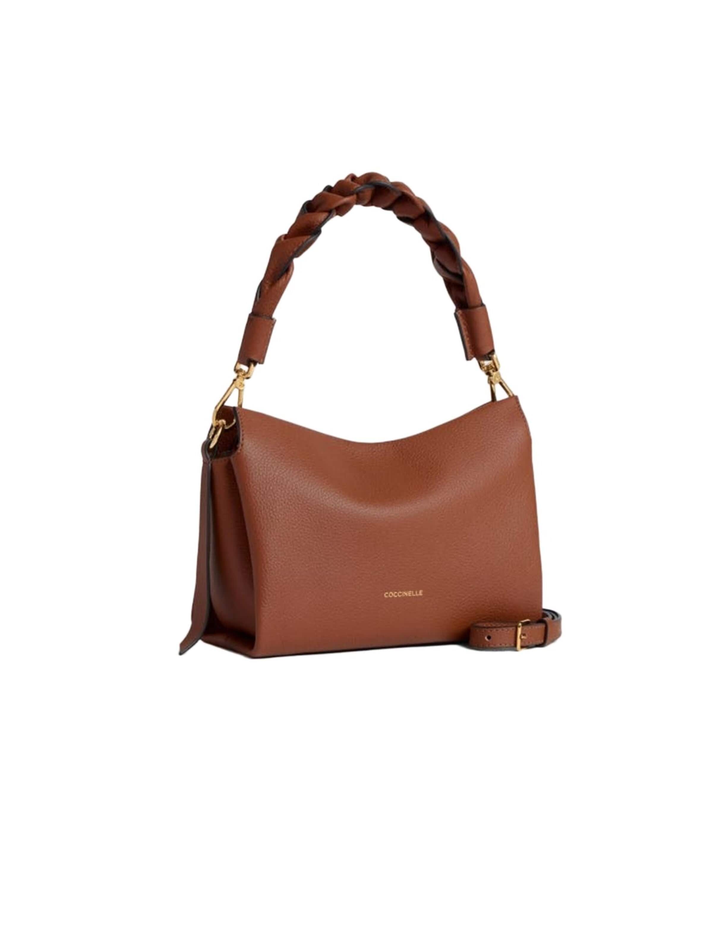 Coccinelle - Bolso de mano 'Boheme Grana Double Handbag Double Grainy Leather' en marrón