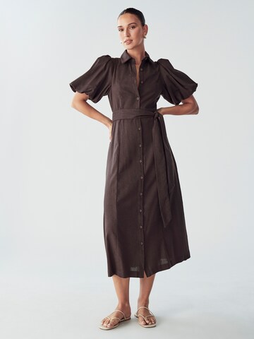 Willa Kleid 'Ariane' in Braun: Vorderseite