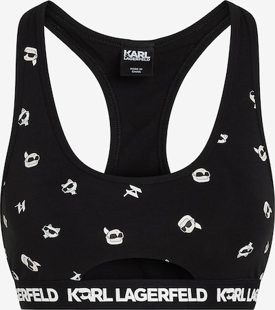 Karl Lagerfeld Rintaliivi värissä kerma / musta / valkoinen, Tuotenäkymä