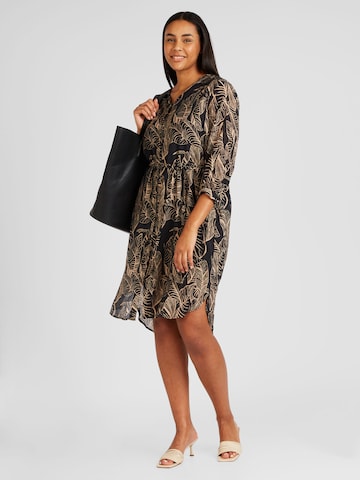 ONLY Carmakoma Shirt dress 'BETSEY' in Black