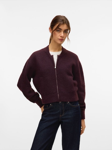 VERO MODA Knit cardigan 'VMHANNA' in Red: front