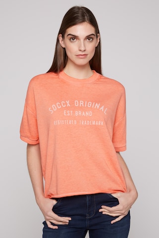 Soccx Sweatshirt in Orange: front