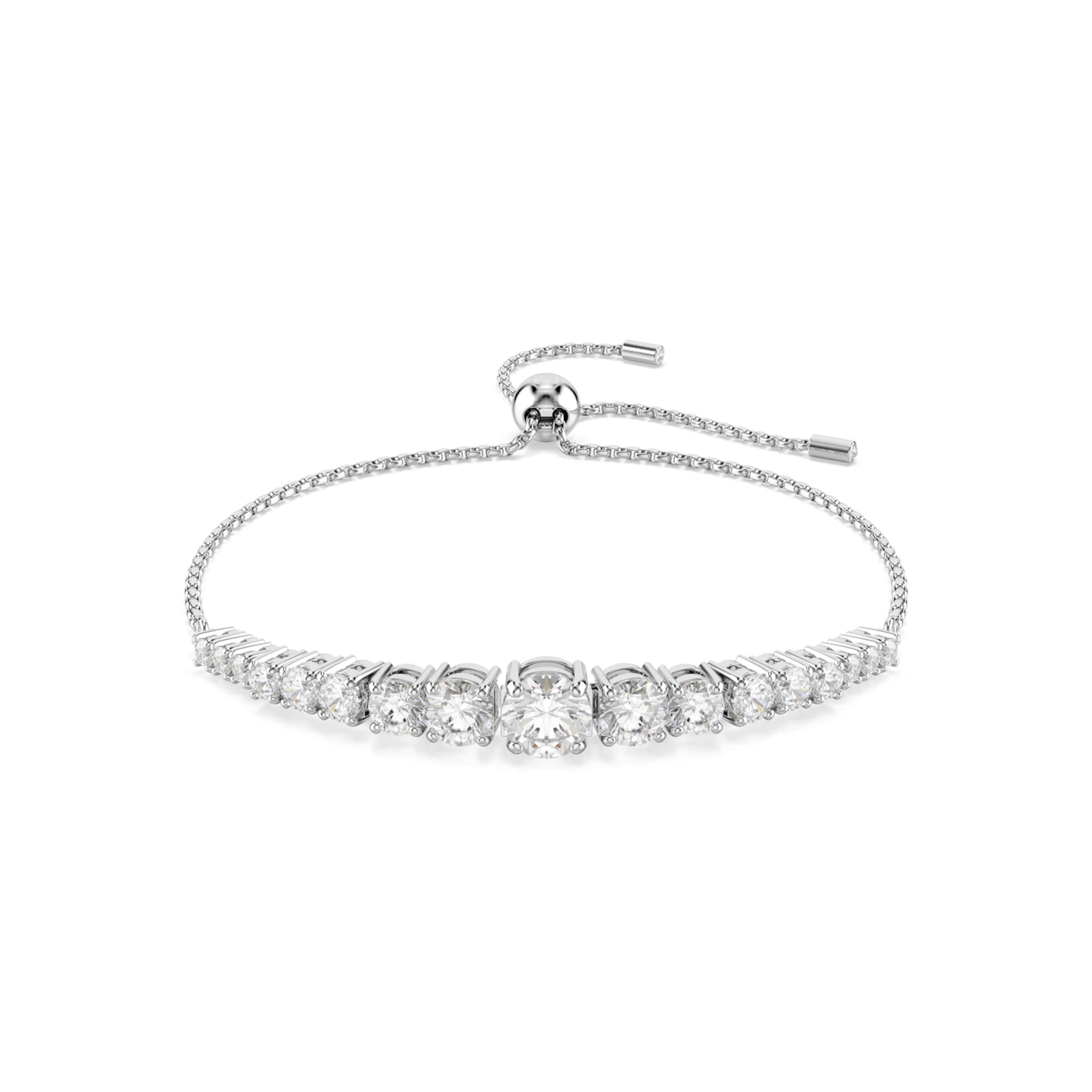 Swarovski Náramek 'Matrix' – stříbrná: přední strana