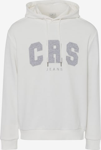 Cross Jeans Sweatshirt ' 25433 ' in Weiß: predná strana